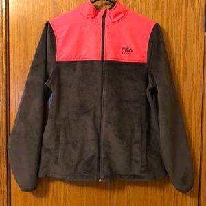 Super soft warm fleece zipup jacket - Medium